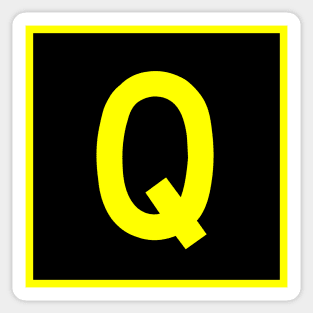 Q - Quebec - FAA taxiway sign, phonetic alphabet Sticker